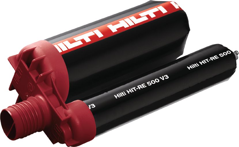 HIT- RE 500 V3 ultimate-performance epoxy mortar for rebar connections and heavy anchoring