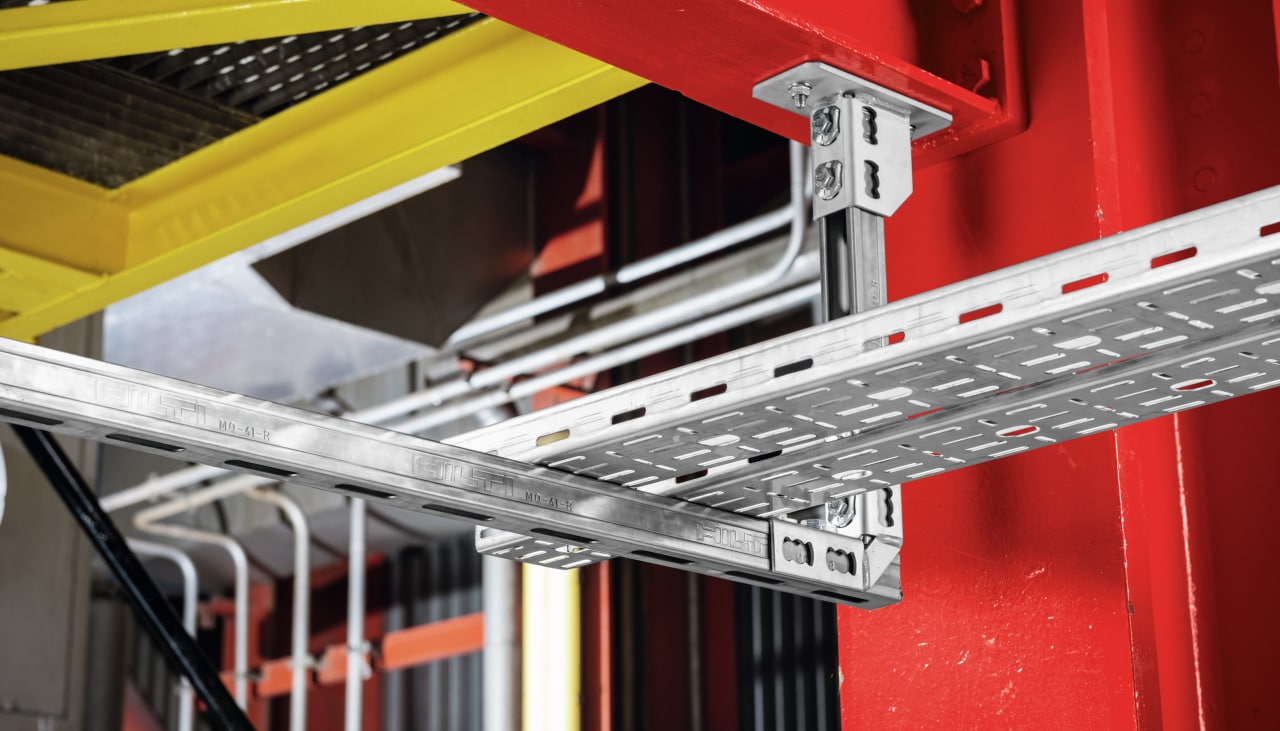 MQ cantilever fixing on steel with X-BT new generation