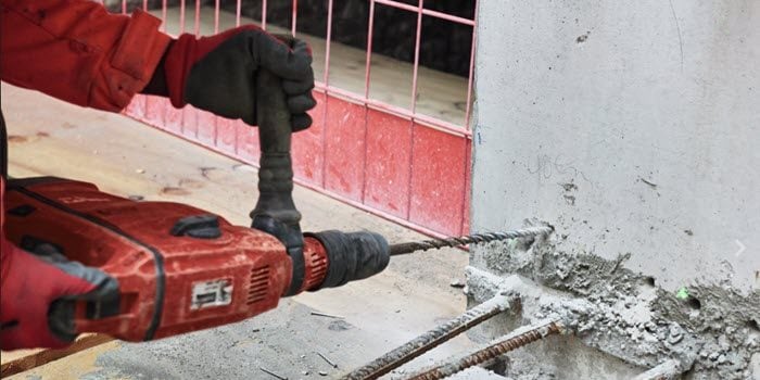 Drilling for rebar