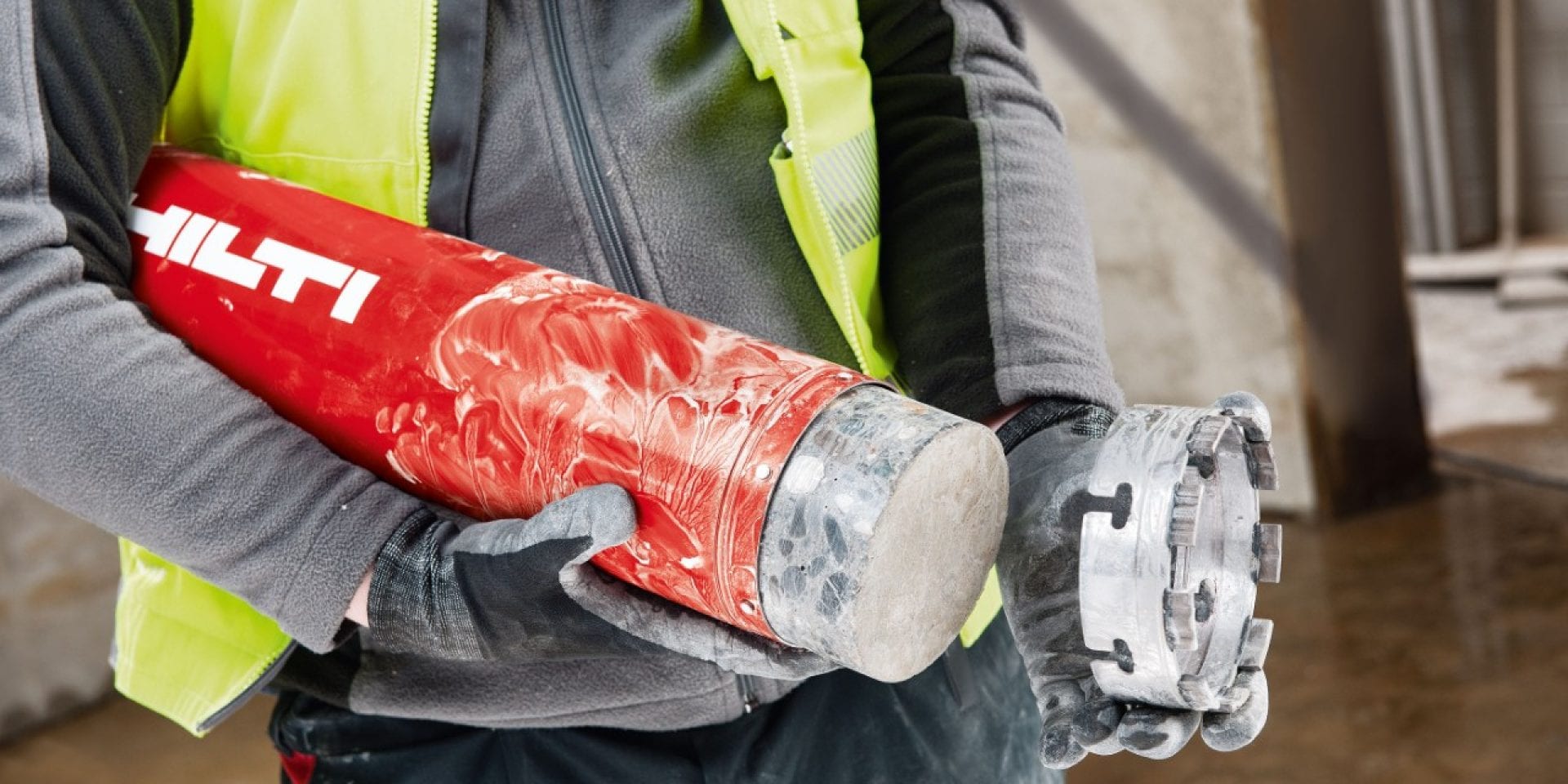 Hilti diamond core bit with easy removal of stuck core
