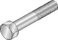 Hexagon screw DIN 933 M12x25 HDG Hot-dip galvanised (HDG) hexagon screw corresponding to DIN 931