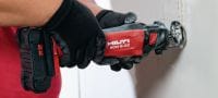 Go to slide 2 of 3: SCO 6-22 Cut-out tool Cordless brushless drywall cut-out tool for quick, clean and accurate cuts in board and thin sheet metal (Nuron battery platform) Applications 1