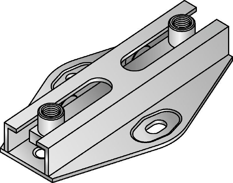 MRG-D6-F Premium hot-dip galvanised (HDG) double roll connector for heavy-duty heating and refrigeration applications