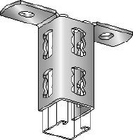 MQV-R Channel connector Stainless steel (A4) channel connector used as a longitudinal extender for MQ strut channels