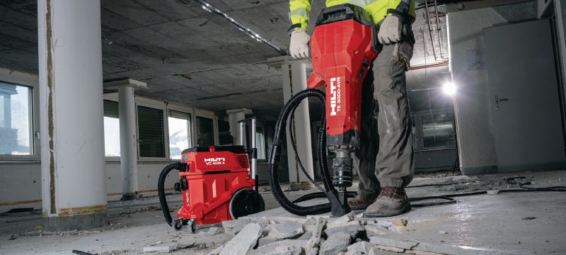 TE 3000-AVR Heavy-duty electric jackhammer Exceptionally powerful breaker for heavy-duty concrete demolition, asphalt cutting, earthwork and driving ground rods Applications 1