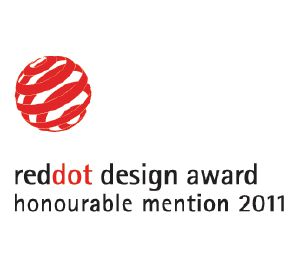                This product was awarded "Honourable Mention" by the Red Dot Communication Design Award            