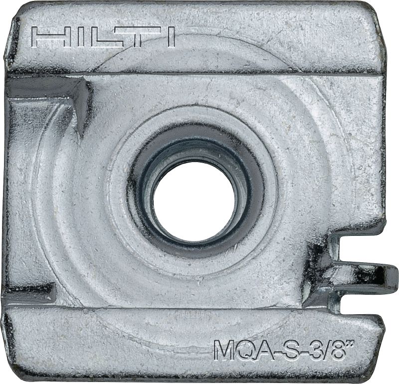 MQA-S Galvanised pipe clamp saddle for connecting threaded components to strut channels