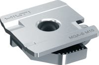 Go to slide 3 of 8: MQA-S Pipe clamp saddle Galvanised pipe clamp saddle for connecting threaded components to MQ/HS channels