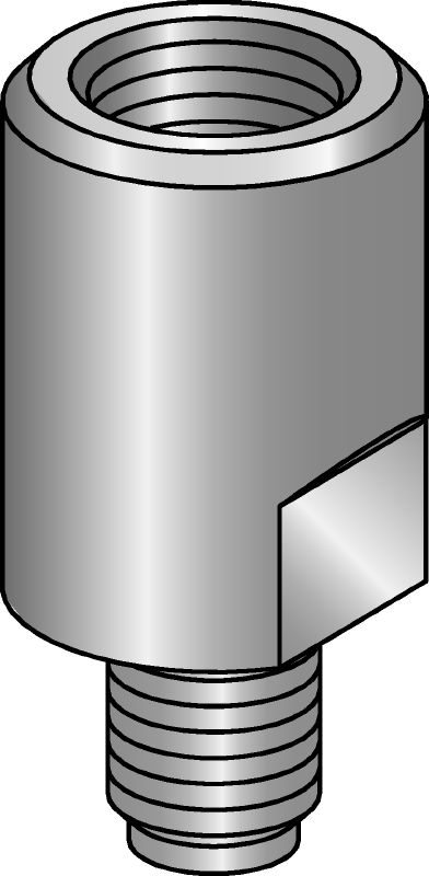 MQZ-A-F Hot-dip galvanised (HDG) pipe ring saddle adapter for converting the diameter of threaded rods