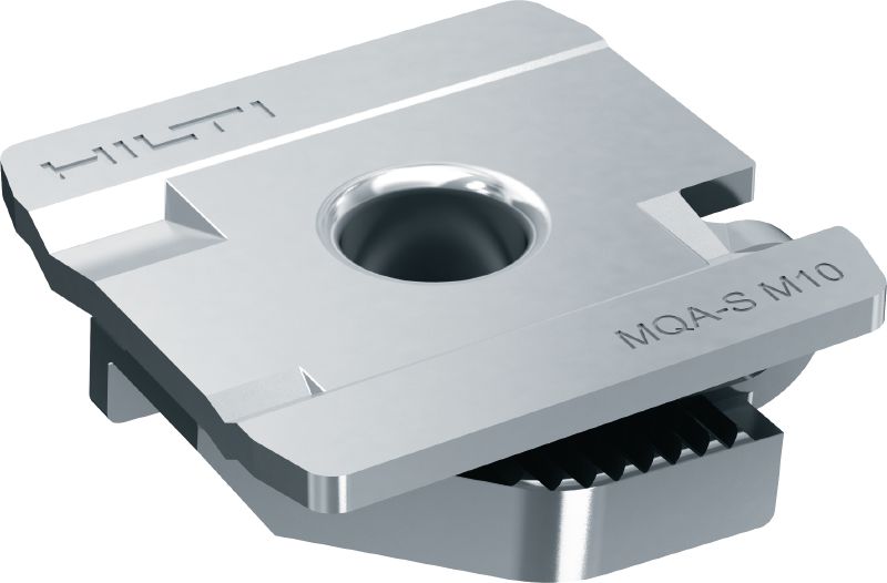 Image 3 of 8: MQA-S Pipe clamp saddle Galvanised pipe clamp saddle for connecting threaded components to MQ/HS channels